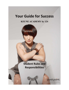 Student Rules and - Keune Academy by 124
