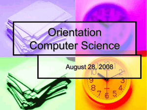 Orientation Computer Science