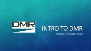 Intro to DMR