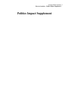Brovero-Lundeen * Politics Impact Supplement