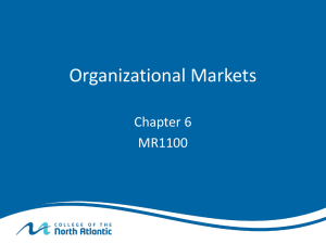Organizational Markets