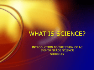 Introduction to Science ACES 8