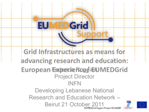 Grid Infrastructures as means for advancing research and