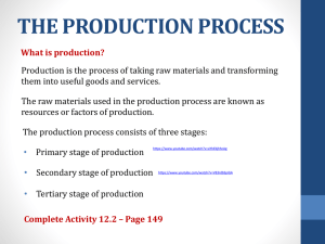 the production process - Nageng primary school