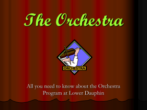 The Orchestra - Lower Dauphin School District