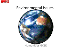 Environmental Issues - Longhill High School