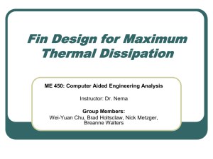 Fin Design for Maximum Thermal Dissipation