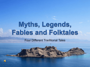 Myths, Legends, Fables and Folktales