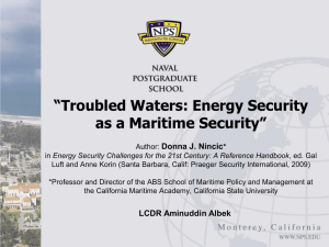 Aminuddin Albek, Chapter 3 Toubled Watters: Energy Security as