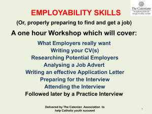 Employability Skills Integrated Workshop