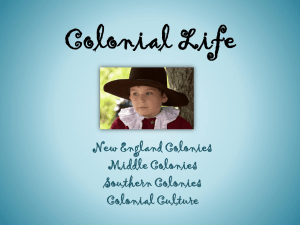 Colonial Life in New England