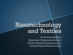 Nanotechnology and Textiles