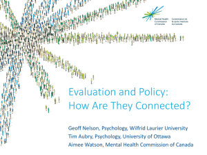 Evaluation and Policy: How Are They Connected?