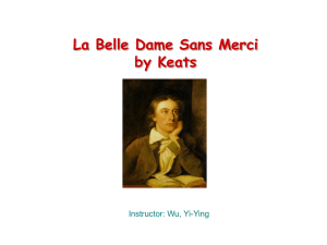 La Belle Dame Sans Merci by Keats