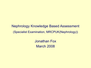 Nephrology Specialist Examination (Knowledge Based Assessment