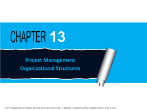 Project Management Organizational Structures 13