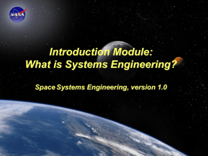 Introduction Module - Space Systems Engineering