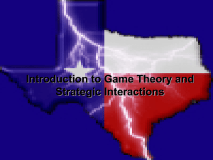 Introduction to Game Theory and Strategic Interactions