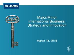 Presentatie International Business, Strategy and Innovation_2013