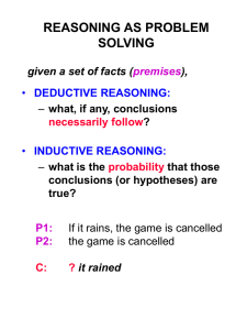 Deductive reasoning and logic (2)