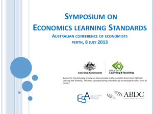 Symposium on Economics Learning Standards_ACE_Perth