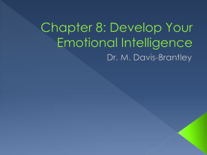 Chapter 8: Develop Your Emotional Intelligence