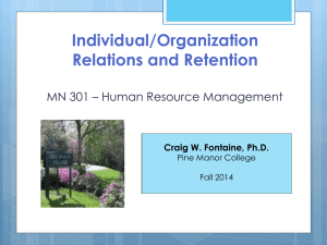 Individual/Organization - Craig W. Fontaine, Ph.D.