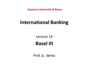 Basel III - Sapienza