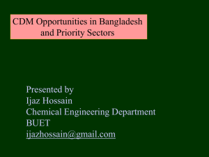 CDM opportunites Bangladesh