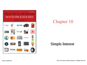 Simple Interest - McGraw Hill Higher Education