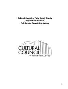 Cultural Council of Palm Beach County, RFP