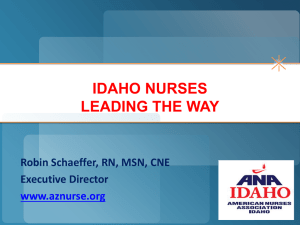 Robin Schaeffer - Idaho Nurses Association