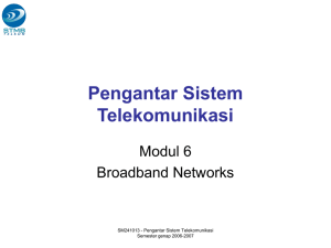 Modul 6 - Pengantar Sistem Telekomunikasi