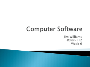 Week 6 Presentation (Computer Software)