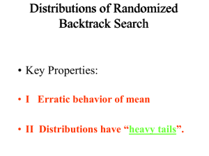Distributions of Randomized Backtrack Search