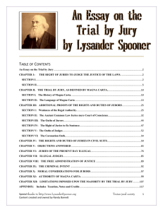 An Essay on the Trial by Jury - Occupy-Our