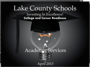Statistics - Lake County Schools