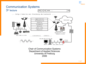 Communication Systems 3rd lecture