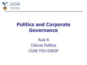 Politics & Corporate Governance - FGV