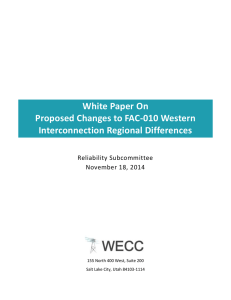 FAC-010_White Paper_12-15-14 - Western Electricity Coordinating