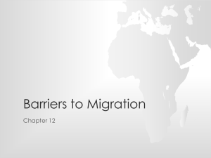 Barriers to Migration