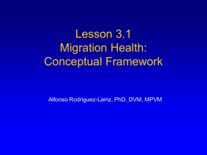 Migration Health: Conceptual Framework