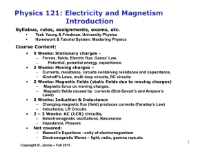 Physics 121 Fall 2002
