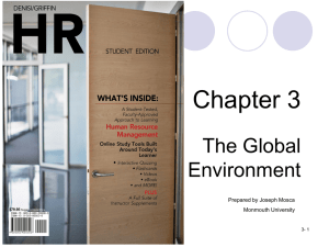 Chapter 3 The Global Environment