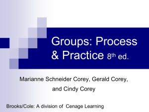 Groups: Process and Practice- 6th ed.