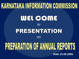 Presentation on preparation of annual report-ii
