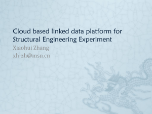 Cloud based linked data platform for Structural Engineering