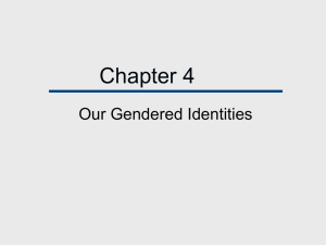 Chapter 4, Our Gendered Identities