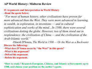 2015-16 AP World History Midterm Review Powerpoint