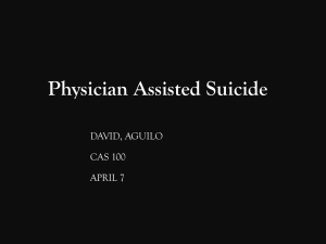 Physician Assisted Suicide - David Aguilo... E-PORTFOLIO